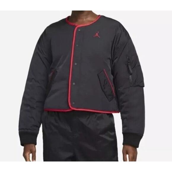 Women's Nike Air Jordan Flight Essential Reversible Jacket M NWT DH0655 - Picture 1 of 6